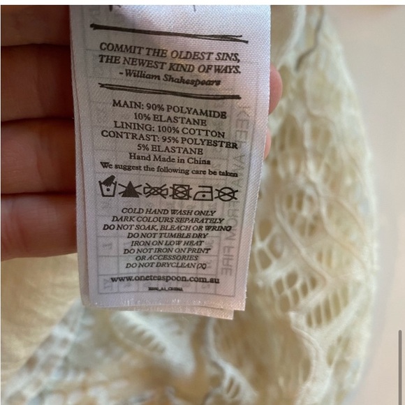 One Teaspoon women's small boho fall festival lace suede fairycore mini dress - Picture 11 of 12